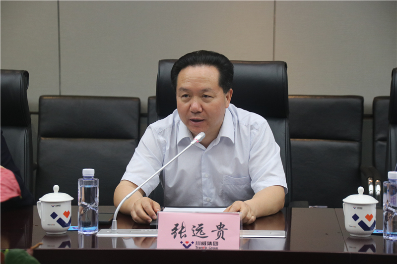 中鐵物資集團(tuán)總經(jīng)理、黨委副書記唐建勇一行到川威座談交流(圖2)
